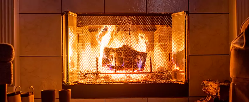 Mendota Hearth Landscape Fireplace Installation in Painesville, Ohio