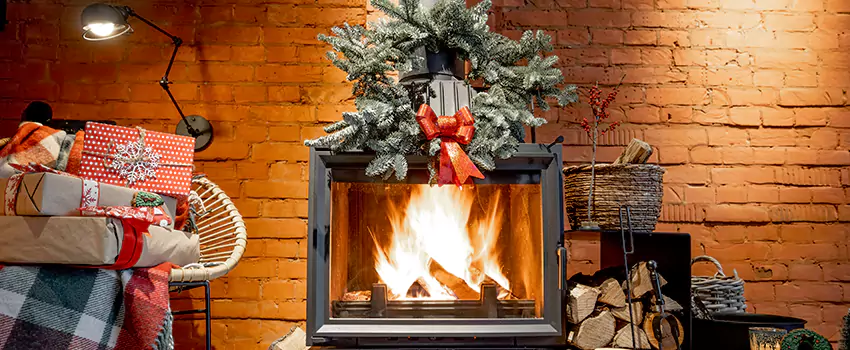 Travis Industries Linear Gas Fireplace Installation in Painesville, Ohio