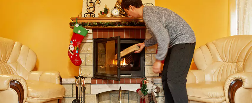 Rusted Metal Fireplace Restoration in Painesville, Ohio